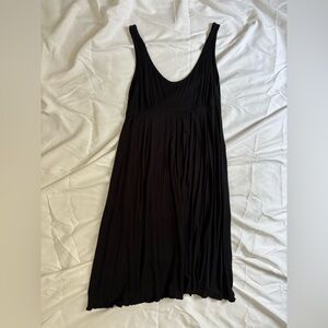 Pine Cone Hill Bamboo Black Backless Sundress Scoop Neck
